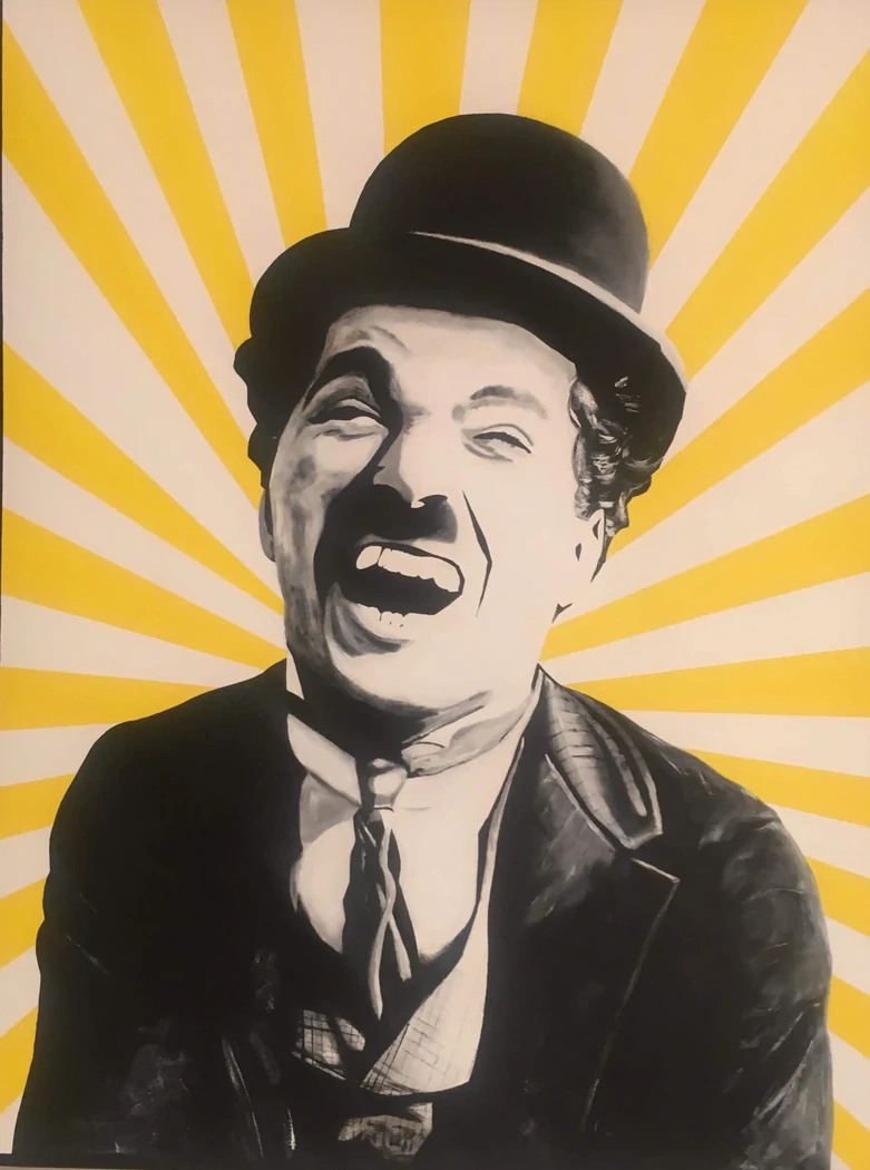 "CHARLIE RIT" 116 x 90 cm - 2019 - Technique mixte acrylique 