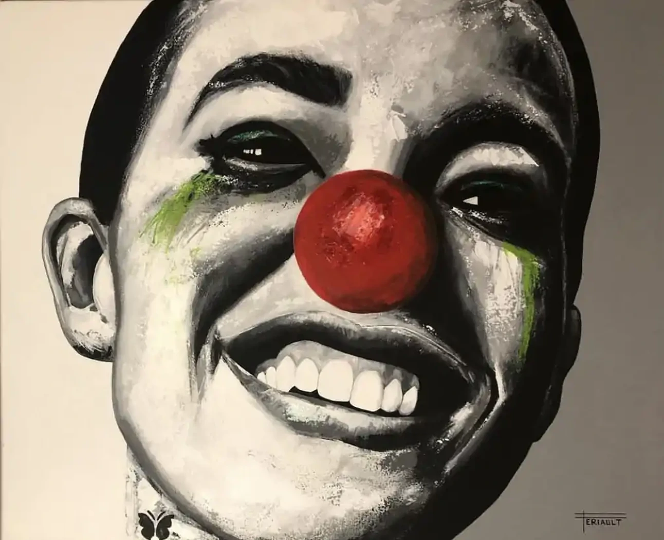 "ETAT D'AME" - 76 x 60 cm - Châssis coton - 2023 - Technique mixte acrylique